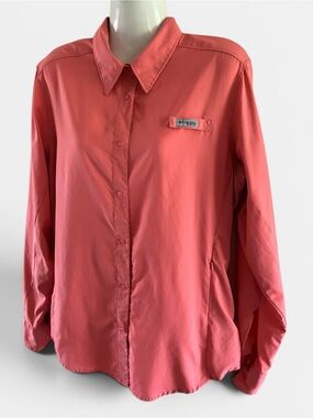 Columbia Tamiami PFG Omni Shade UPF Utility Performance Long Sleeve Shirt Size L